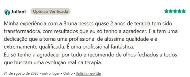 Avaliação de Juliani sobre a Clínica Saúde Emocional na Doctoralia